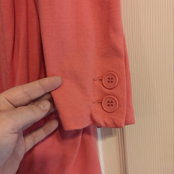 American Rag Peachy Pink Stretch Blazer size 1X - Picture 2 of 5